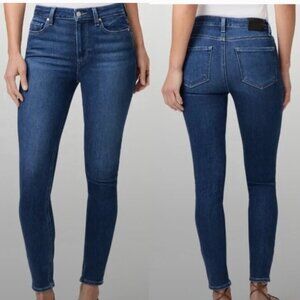 PAIGE Hoxton Ankle dark wash denim jeans